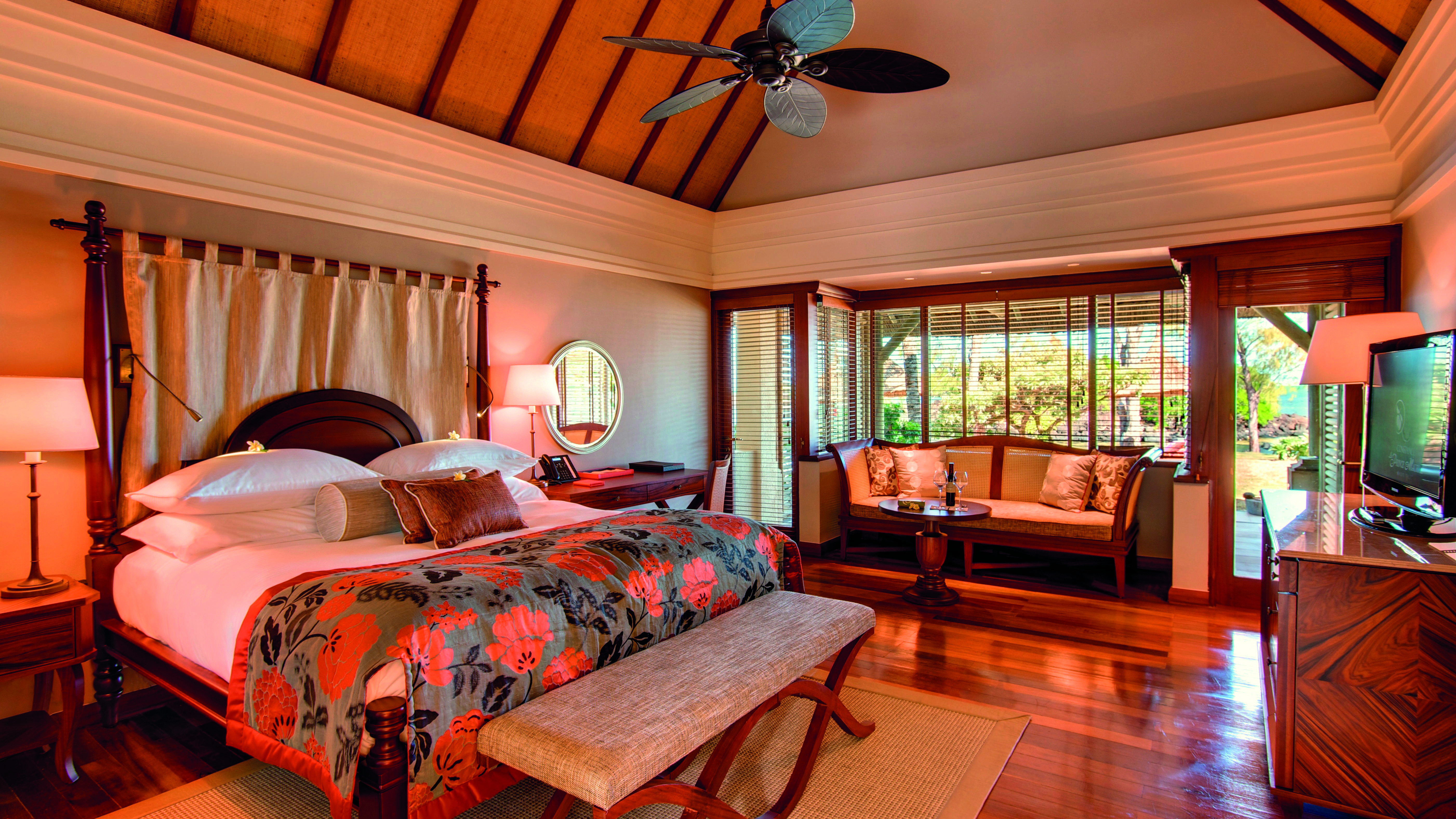Constance Prince Maurice Poste de Flacq Rom bilde A bedroom at the Four Seasons Resort